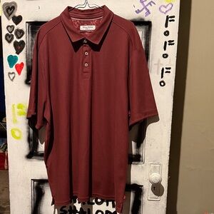 Tommy Bahama ISLAND ZONE Maroon Polo Shirt. MADE IN THAILAND❤️